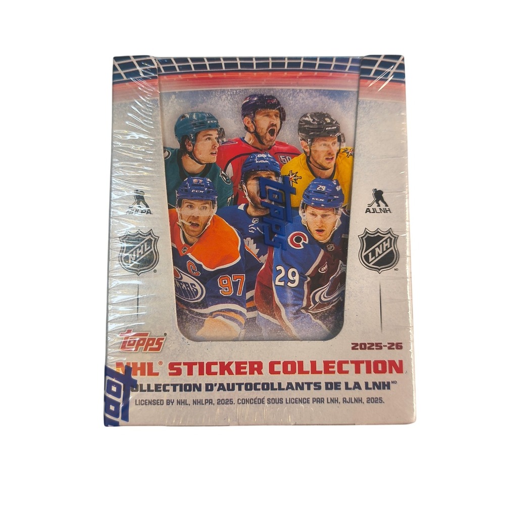 2025-26 Topps NHL Sticker Collection Sealed Box Hockey Stickers NEW